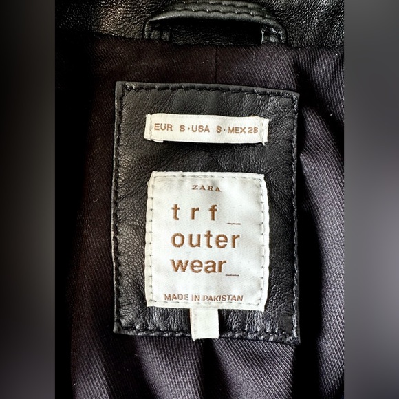 Zara Genuine Leather Jacket (Women’s Size S) - Picture 3 of 5